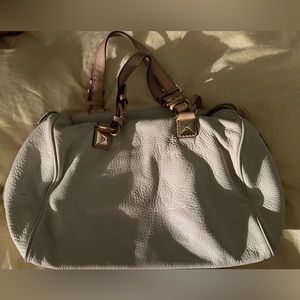 Michael Kors white leather shoulder bag